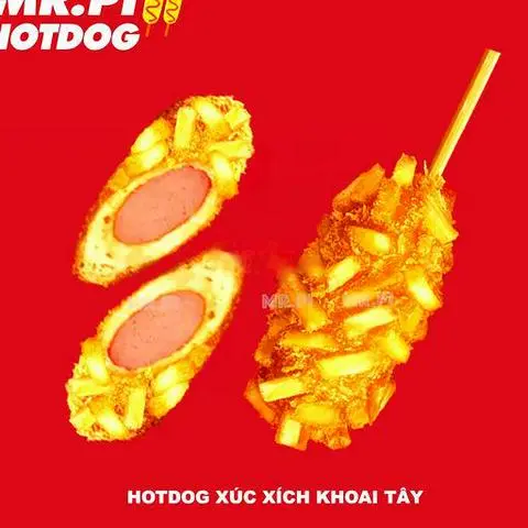 Hình ảnh HOTDOG XÚC XÍCH PHỦ KHOAI TÂY