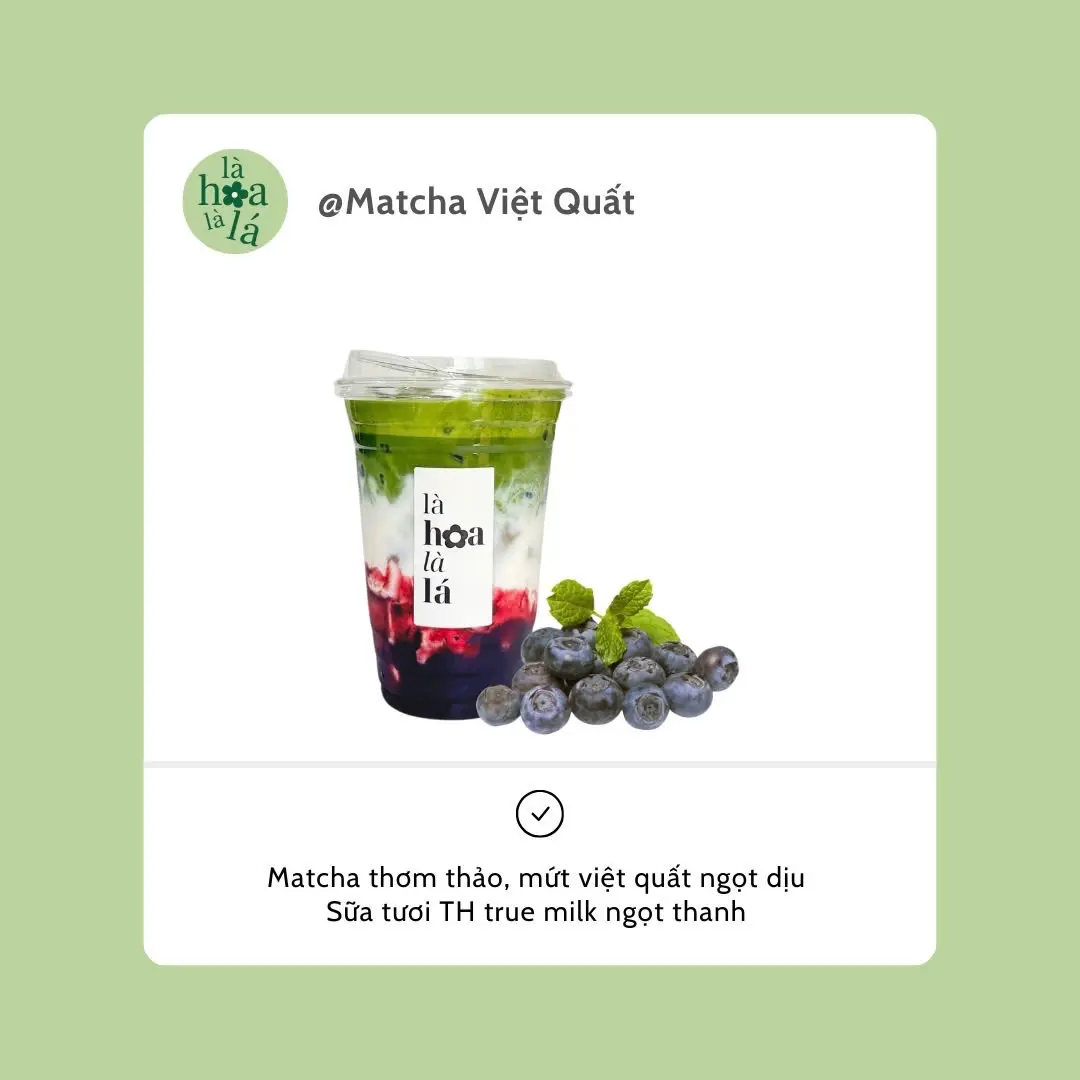 Hình ảnh Matcha Việt Quất