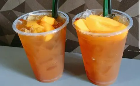 Hình ảnh Trà Đào Hạt Chia