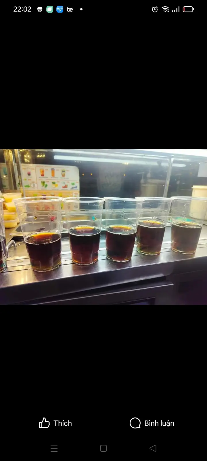 Hình ảnh hồng trà full topping