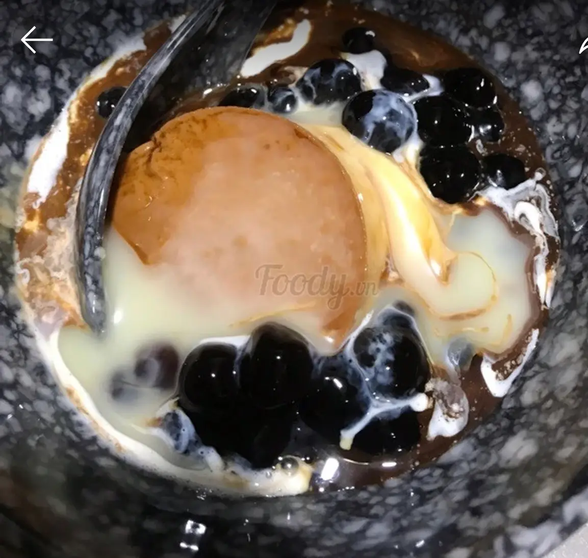 Hình ảnh Bánh flan cà phê trân châu