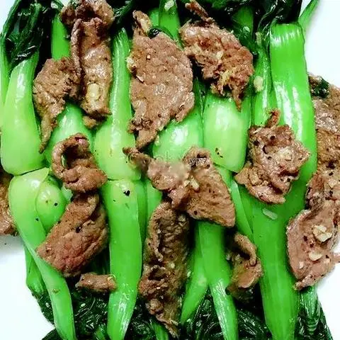 Hình ảnh Cải ngọt xào bò - không kèm cơm