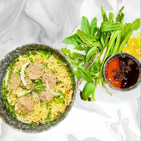 Hình ảnh Mì gói bò viên