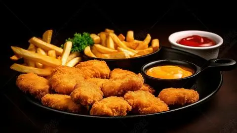 Hình ảnh Combo: 100gr gà viên chiên + 100gr khoai tây chiên.
