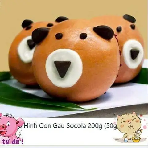 Hình ảnh Bánh gấu socola