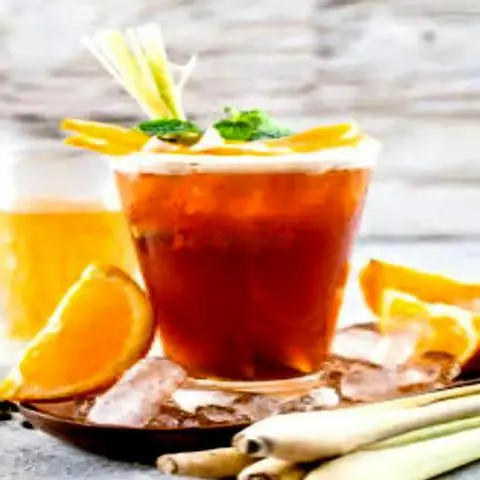 Hình ảnh Trà Đào Cam Sả Khổng Lồ