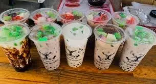 Hình ảnh Trà sữa khoai môn fulltopping 