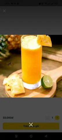 Hình ảnh nước ép Thơm 