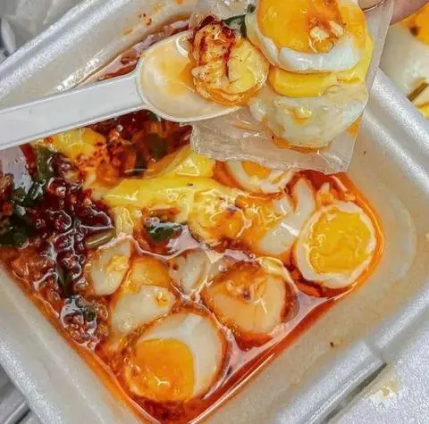 Hình ảnh  Trứng Chấm SỐT MUỐI Bơ Tỏi (Không Bánh Tráng)