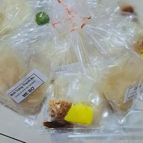 Hình ảnh bánh tráng  me bơ