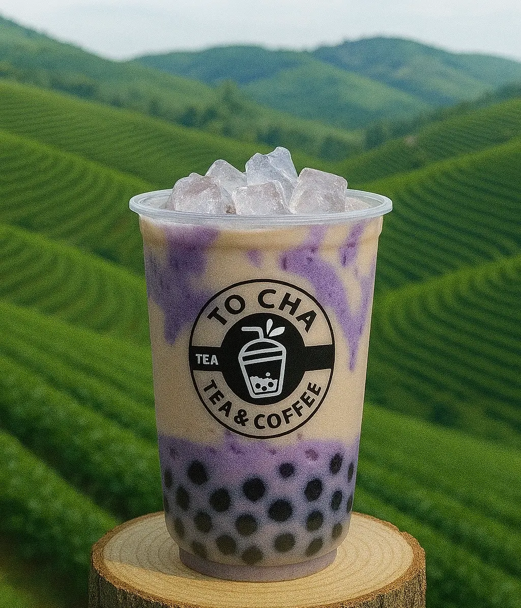 Hình ảnh Trà sữa sốt khoai môn tươi