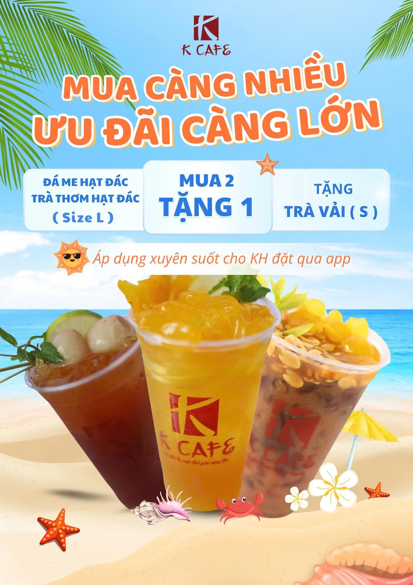Hình ảnh Combo 1 ( Tặng trà đào size S hoặc Trà vải size S )