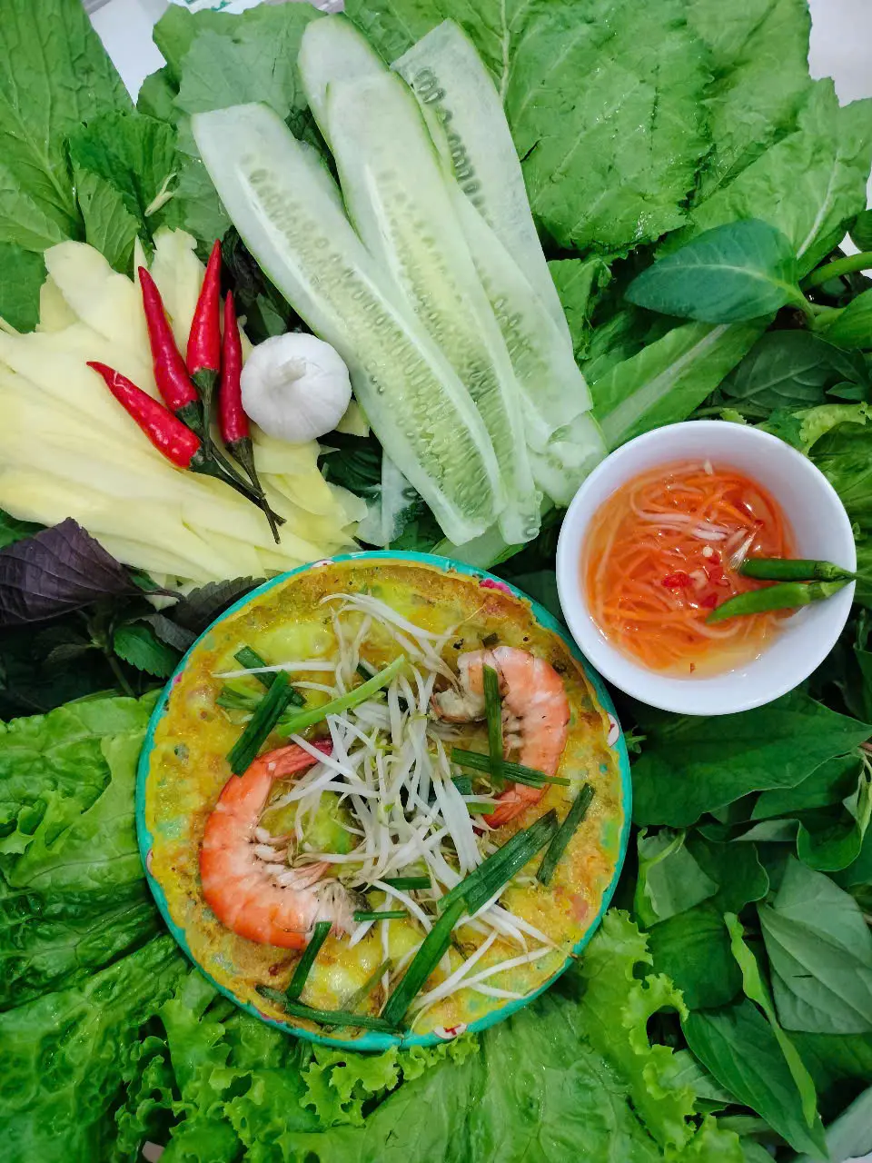 Hình ảnh Bánh xèo Tôm nhảy (Tôm, Bánh siêu giòn)