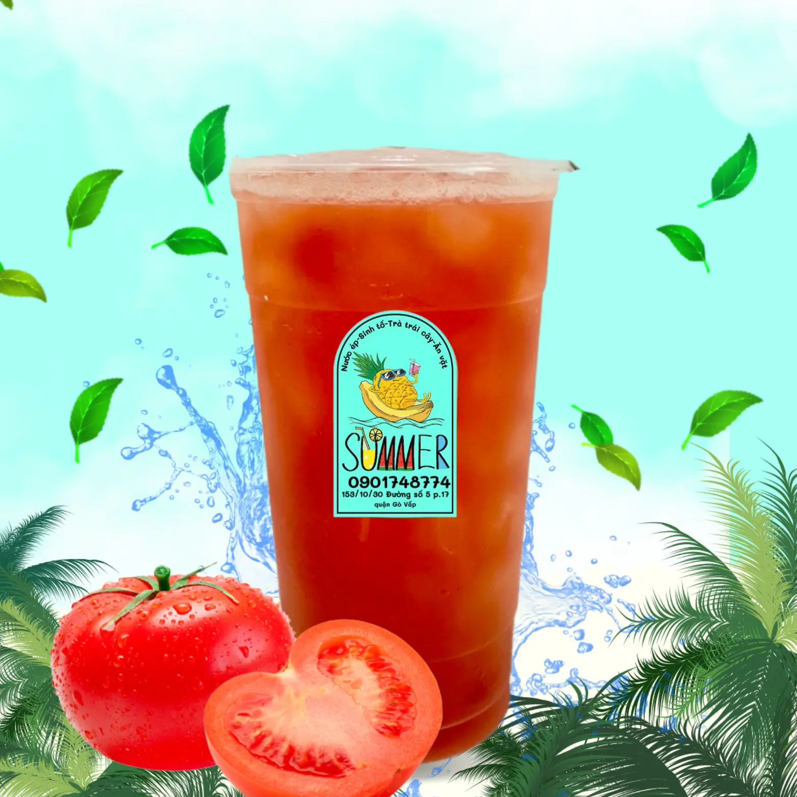 Hình ảnh Nước Ép Cà Chua Ly 700ml 
