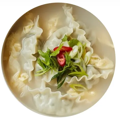 Hình ảnh Canh bánh gạo Mandu thịt - 만두 떡국 (고기)