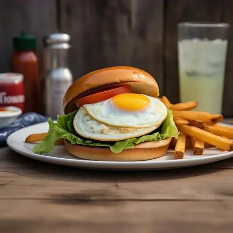 Hình ảnh BURGER TRỨNG
