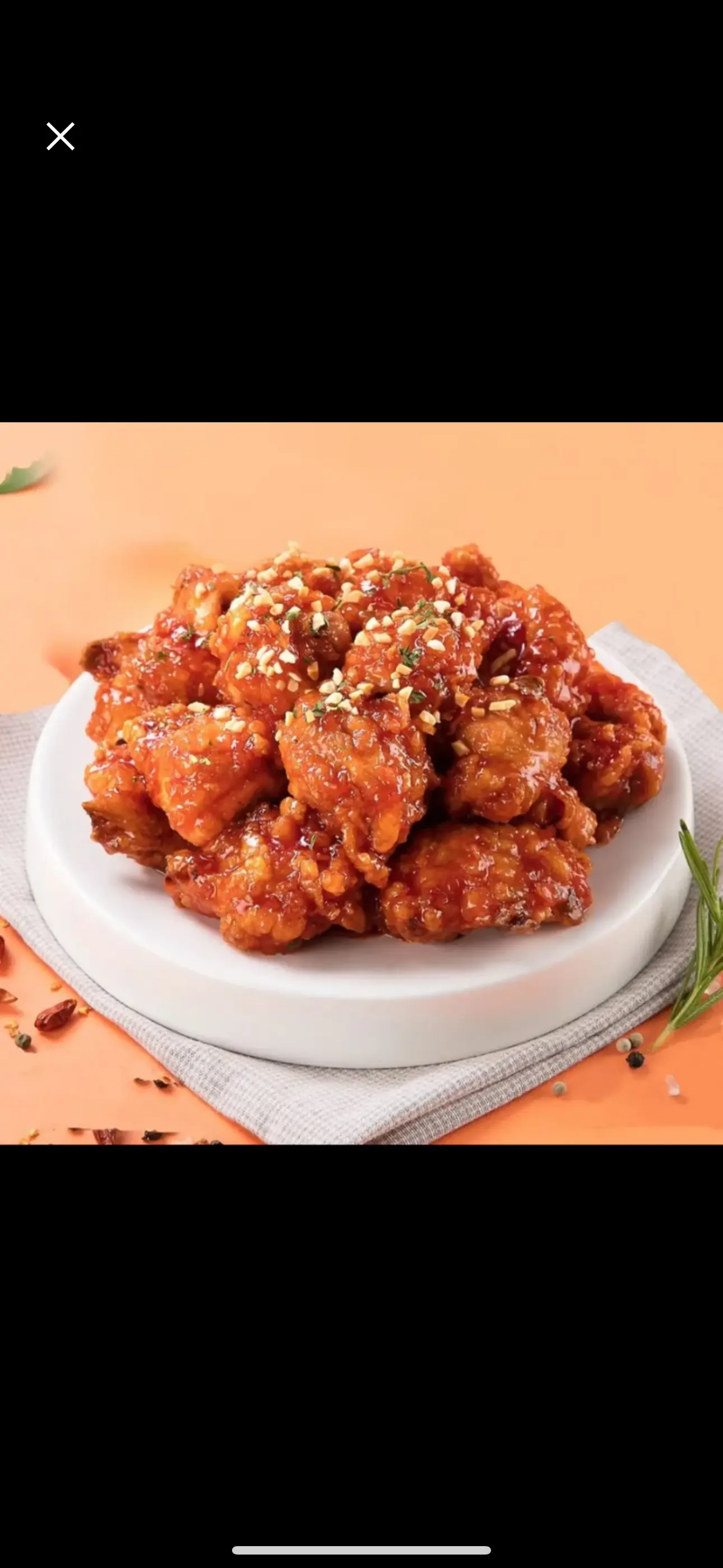 Hình ảnh gà karaage sốt hàn quốc