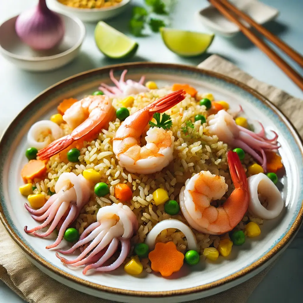 Hình ảnh Cơm chiên Tôm Mực Chiên Xù