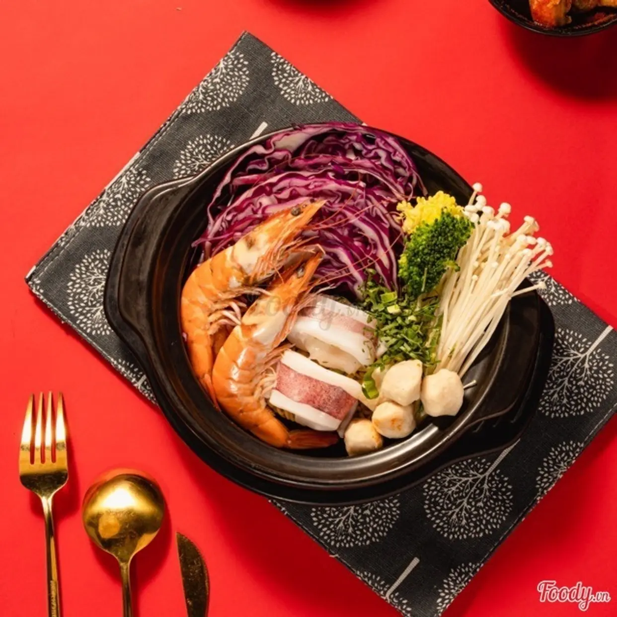 Hình ảnh Mì kim chi hải sản