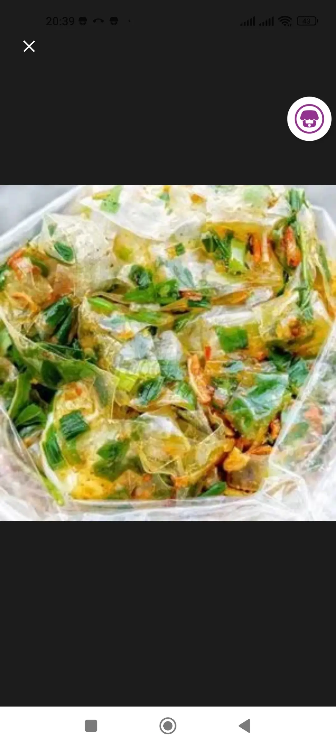 Hình ảnh bánh tráng trộn mỡ hành