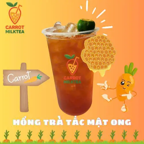 Hình ảnh Hồng trà tắc mật ong ly 700ml