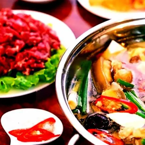 Hình ảnh Lẩu thịt tươi nhúng
