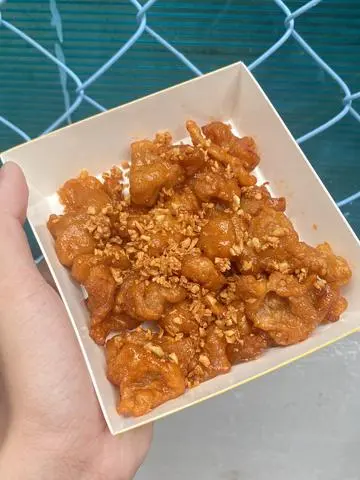 Hình ảnh Da gà rim mắm tỏi