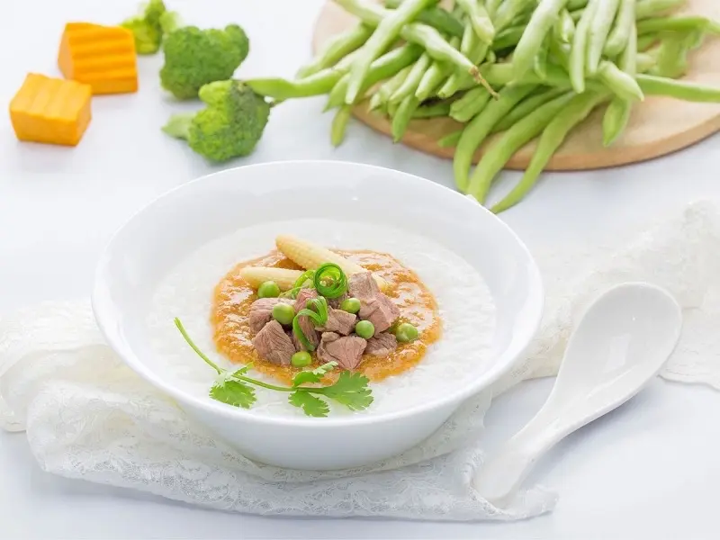 Hình ảnh Cháo bò hầm ngũ vị vừa