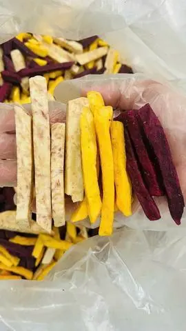 Hình ảnh khoai lang sợi mix 3 vị túi zip 250gr