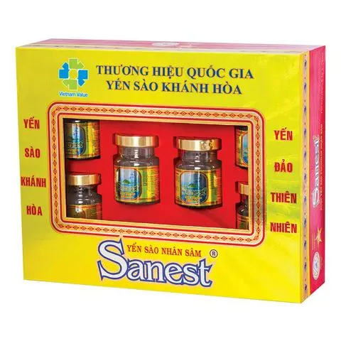 Hình ảnh Nước yến Khánh Hòa Sanest Hộp 6 lọ Sâm 