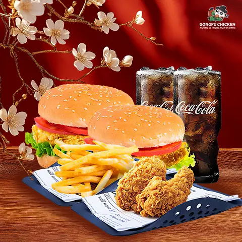 Hình ảnh Combo Burger 2 Người