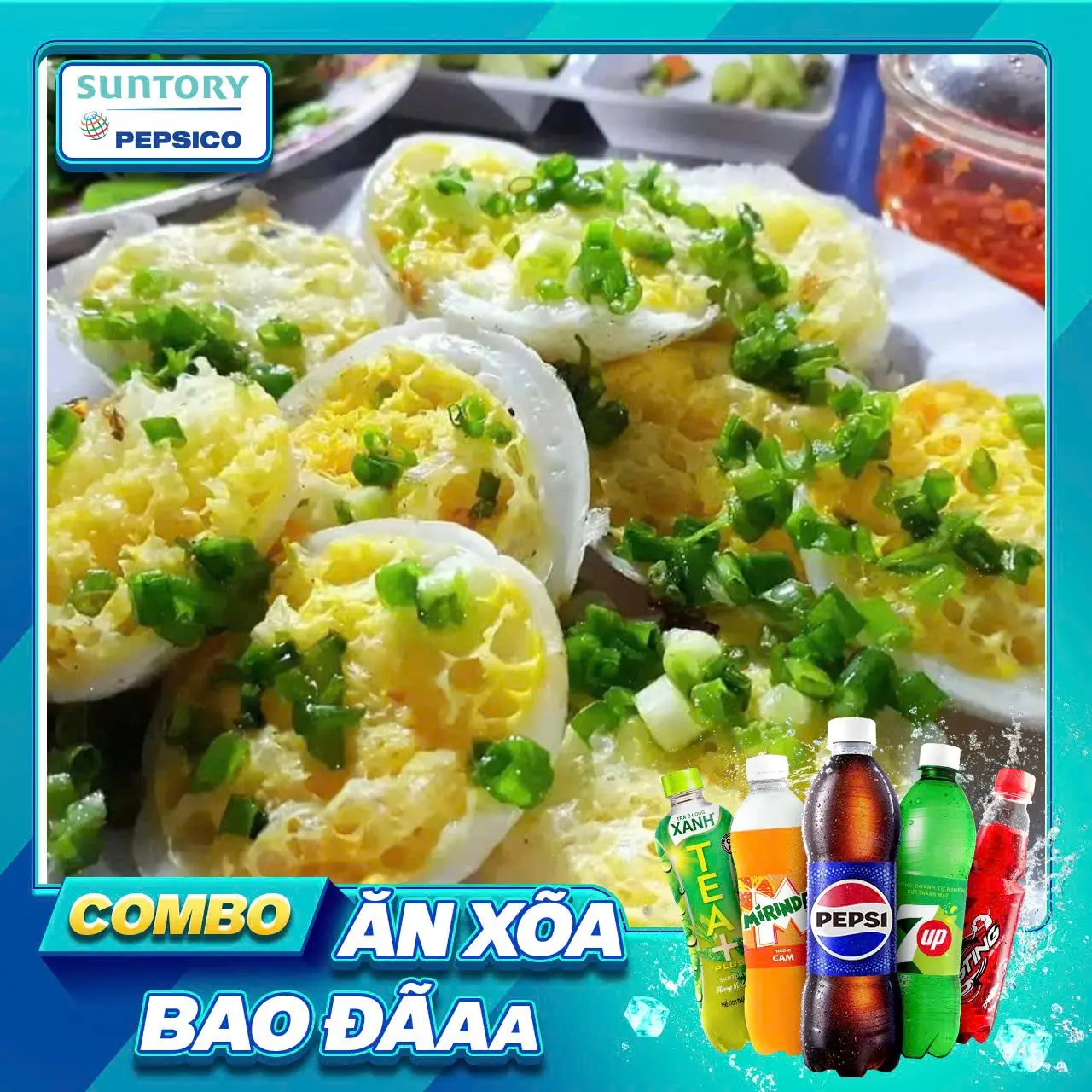 Hình ảnh Bánh Căn Trứng + nước ngọt