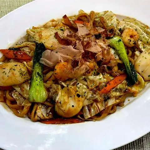 Hình ảnh Mì Udon Xào Hải Sản Sốt Nhật