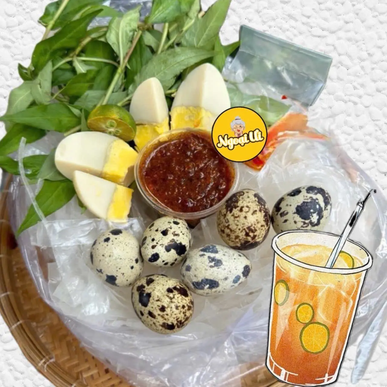 Hình ảnh Combo BT Chấm Sốt (Hủ Sốt Lớn) + Trứng + TRÀ CHANH