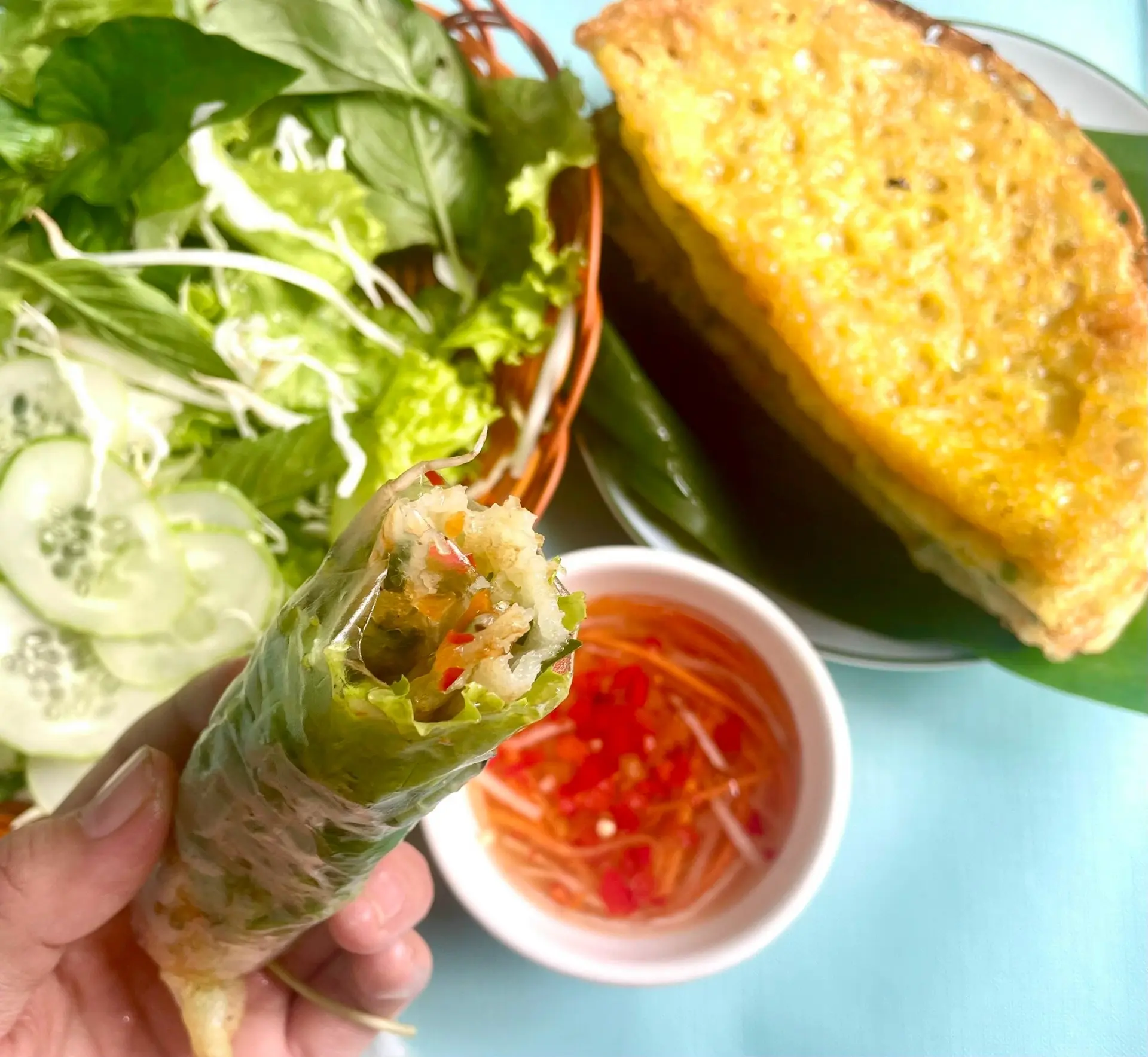 Hình ảnh Bánh xèo chay da giòn (5 cái)