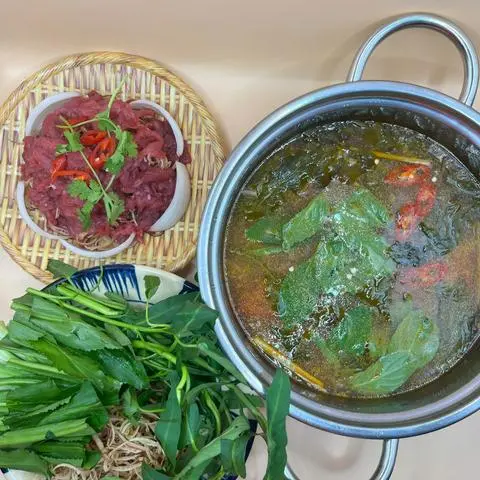 Hình ảnh lẩu bò nhúng mẻ , thái 
