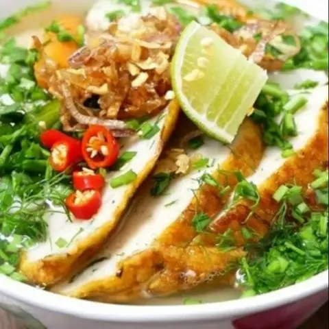 Hình ảnh bánh canh chả cá mộc viên