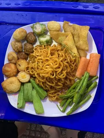 Hình ảnh combo mì siukay + cá viên 80