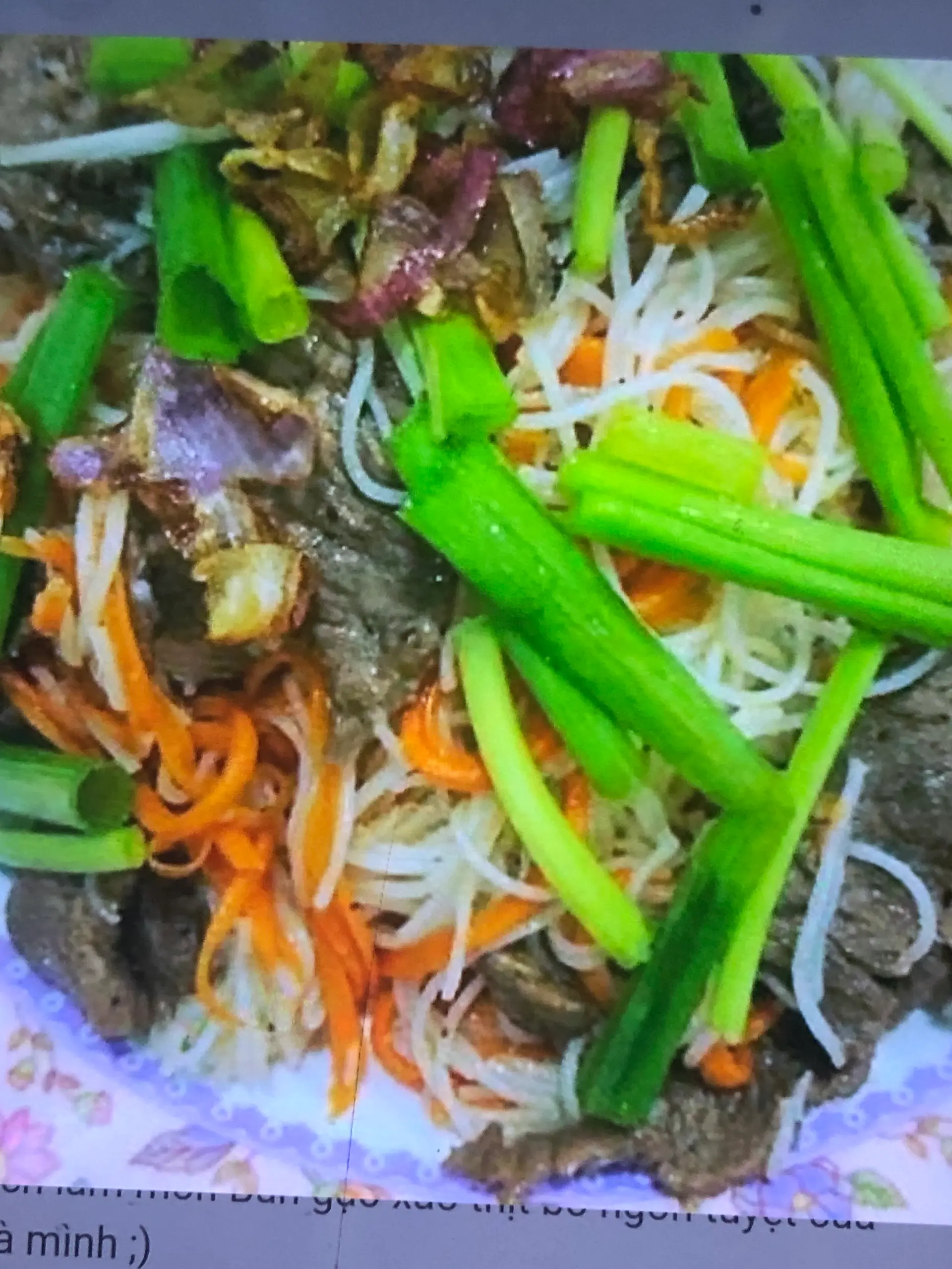 Hình ảnh Bún Gạo Xào Bò