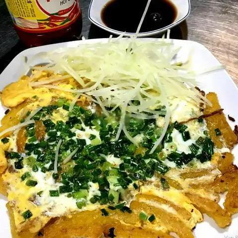 Hình ảnh Bột nui chiên trứng