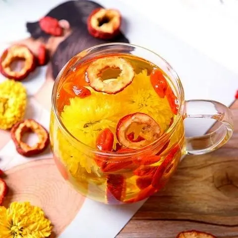 Hình ảnh Nước sâm bông cúc kỉ tử táo đỏ _ chai 330ml