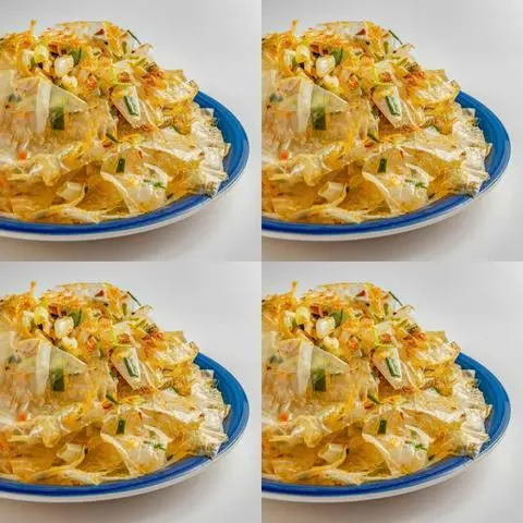 Hình ảnh Bánh Tráng Phơi Sương Trộn Mỡ Hành