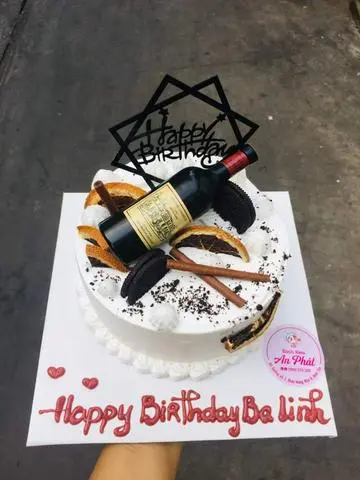 Hình ảnh Bánh Kem Sinh Nhật sữa tươi BR socola bánh cam khô 15cm