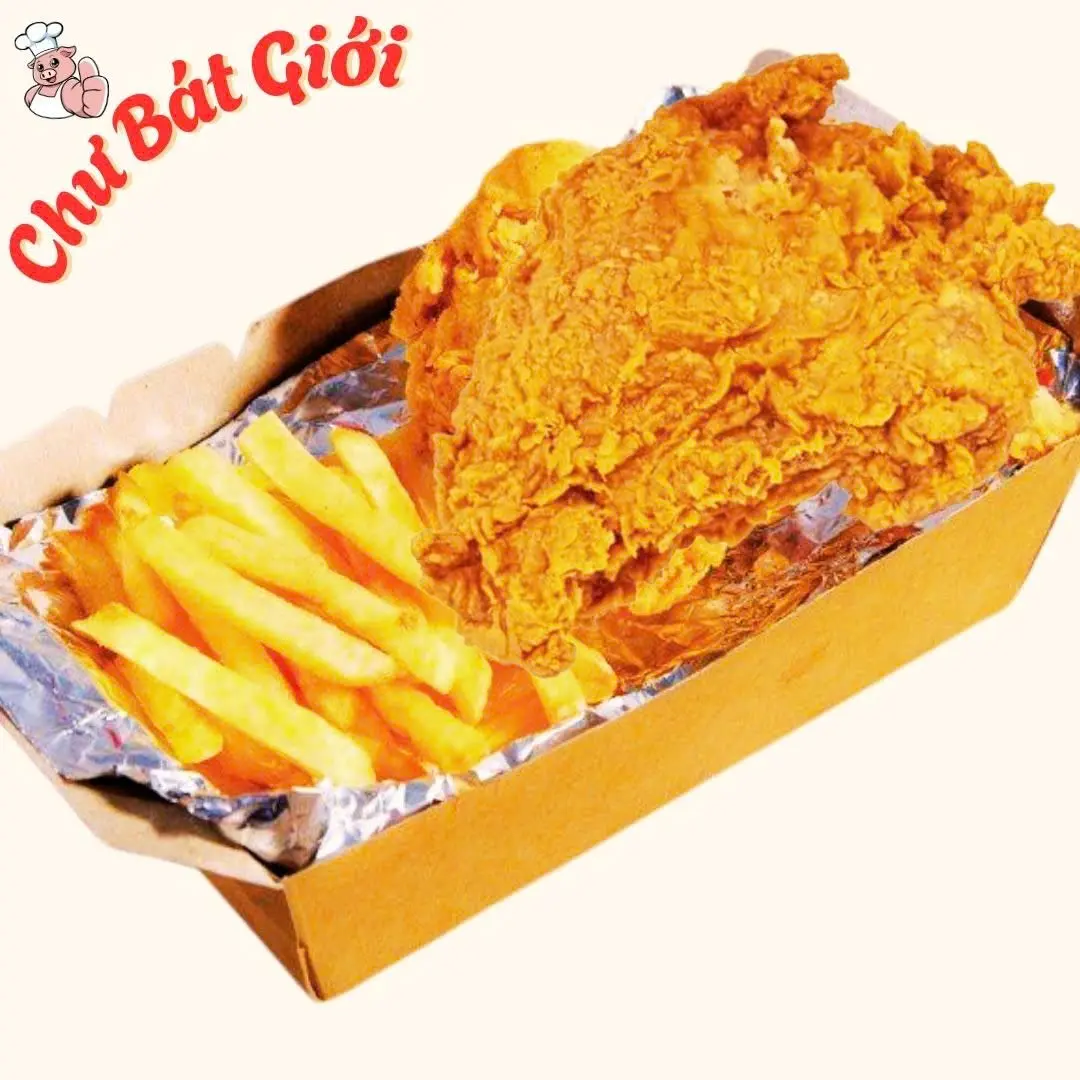 Hình ảnh Combo Má Đùi Gà Rán + Khoai Tây Chiên Lắc