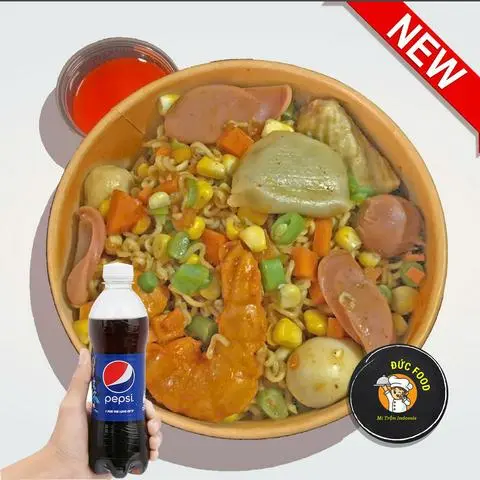 Hình ảnh Combo Mì Trộn Thập Cẩm + Pepsi