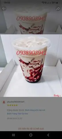 Hình ảnh Trà Sữa Việt Quất Trân Châu Trắng