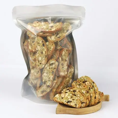 Hình ảnh Bánh biscotti mix nuts - vanila - bịch 200g