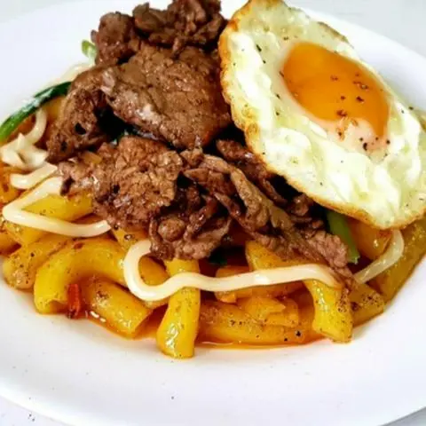 Hình ảnh Nuôi Xào Bò trứng tặng ly trà tắc