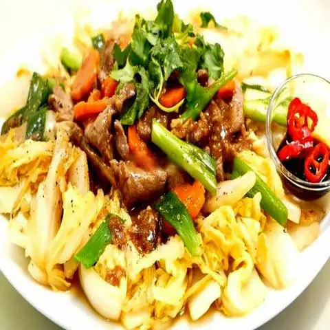 Hình ảnh Rau Cải Xào Bò