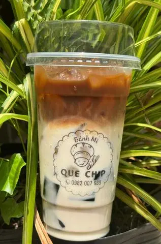 Hình ảnh sưa tươi cafe sương sáo, hạt chia